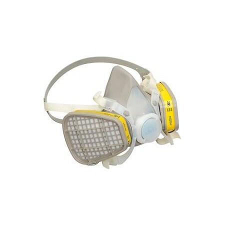 3M 3M™ 5203 Half Facepiece Disposable Respirator Assembly, OV/AG, Medium, 1 Each 7000051847